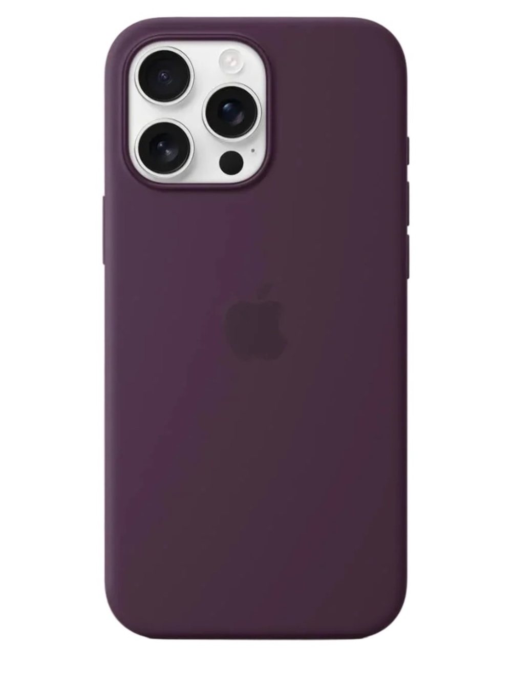 APPLE IPHONE 16 PRO MAX SILICONE CASE MAGSAFE PLUM